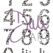 Load image into Gallery viewer, DaliART - Mehndi Numbers within Numbers Stamp - A5 - DaliART