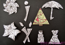 Load image into Gallery viewer, DaliART- Henna Christmas Tree & Stocking Stamp – As seen on TV - DaliART