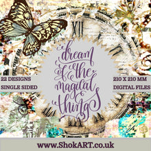Load image into Gallery viewer, ShokART- 8x8" Scrapbooking - Dream of the Magical Things- Digital Download