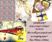 Load image into Gallery viewer, ShokART Large Format Mix Media Papers -700mm x 500mm x 3 designs
