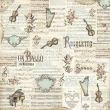Load image into Gallery viewer, NEW Stamperia Music Collection - 12" x 12" Paper Pad - DaliART