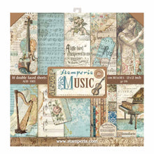 Load image into Gallery viewer, NEW Stamperia Music Collection - 12" x 12" Paper Pad - DaliART