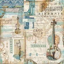 Load image into Gallery viewer, NEW Stamperia Music Collection - 12" x 12" Paper Pad - DaliART