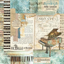 Load image into Gallery viewer, NEW Stamperia Music Collection - 12" x 12" Paper Pad - DaliART