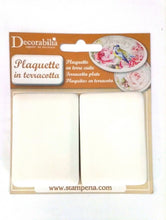 Load image into Gallery viewer, Stamperia Terracotta Ceramic Plaque to decorate
