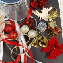 Load image into Gallery viewer, DaliArt Christmas Goody Bucket full of Christmas embellishments
