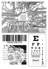 Load image into Gallery viewer, ShokART- Industrial Circuit A6 Stamp- DA0087
