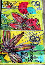 Load image into Gallery viewer, A5 Mixed Media Flower Circles Stamp  - Digital Download
