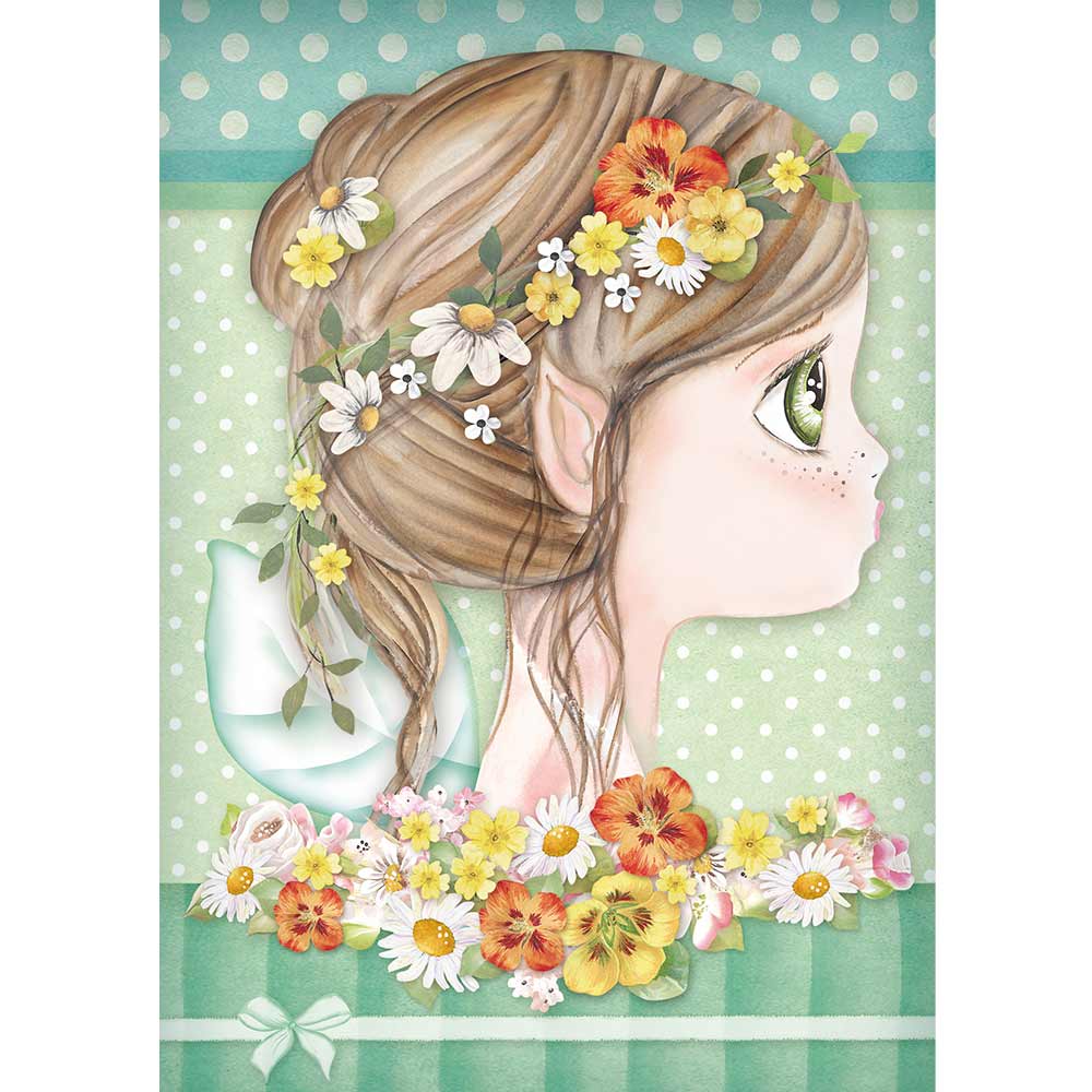 Stamperia A4 Rice Paper - Daisy Fairy - DFSA4410