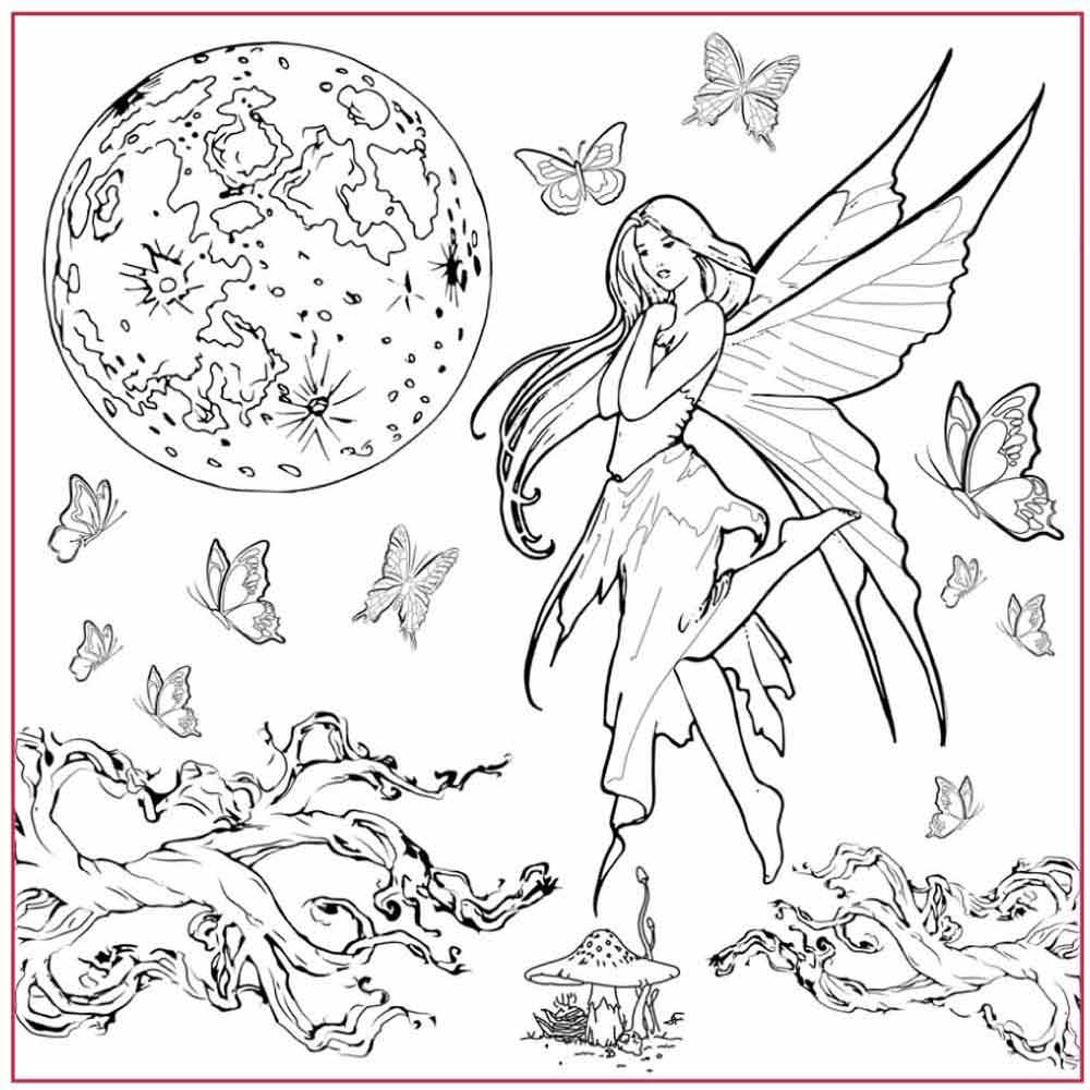 Stamperia Silhouette Art Napkin - Fairy -50x50cm DFTM18