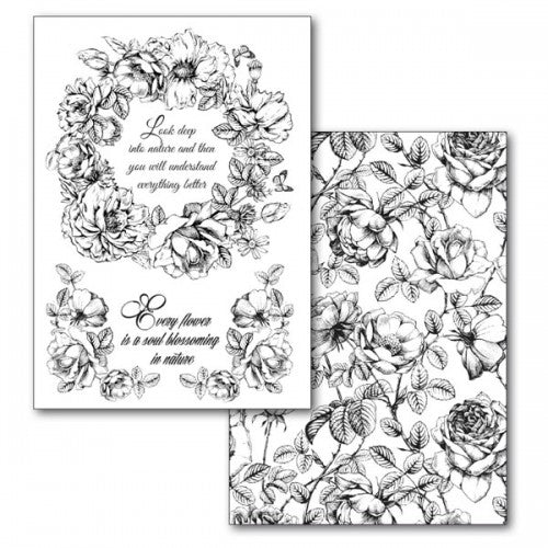 Stamperia Transfer Paper A4 Flower Garland - DFTR073