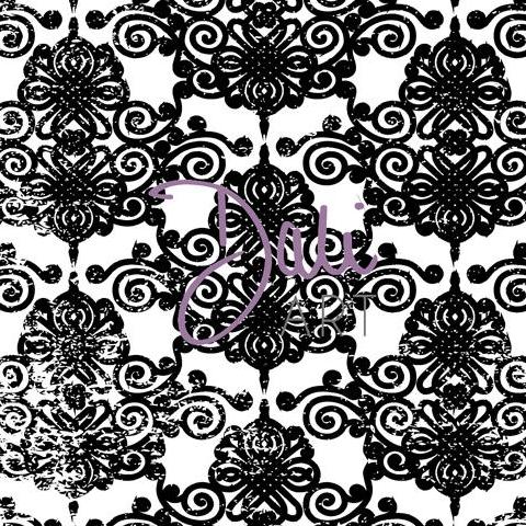 DaliART Henna Pattern Background Rubber Stamp - DaliART