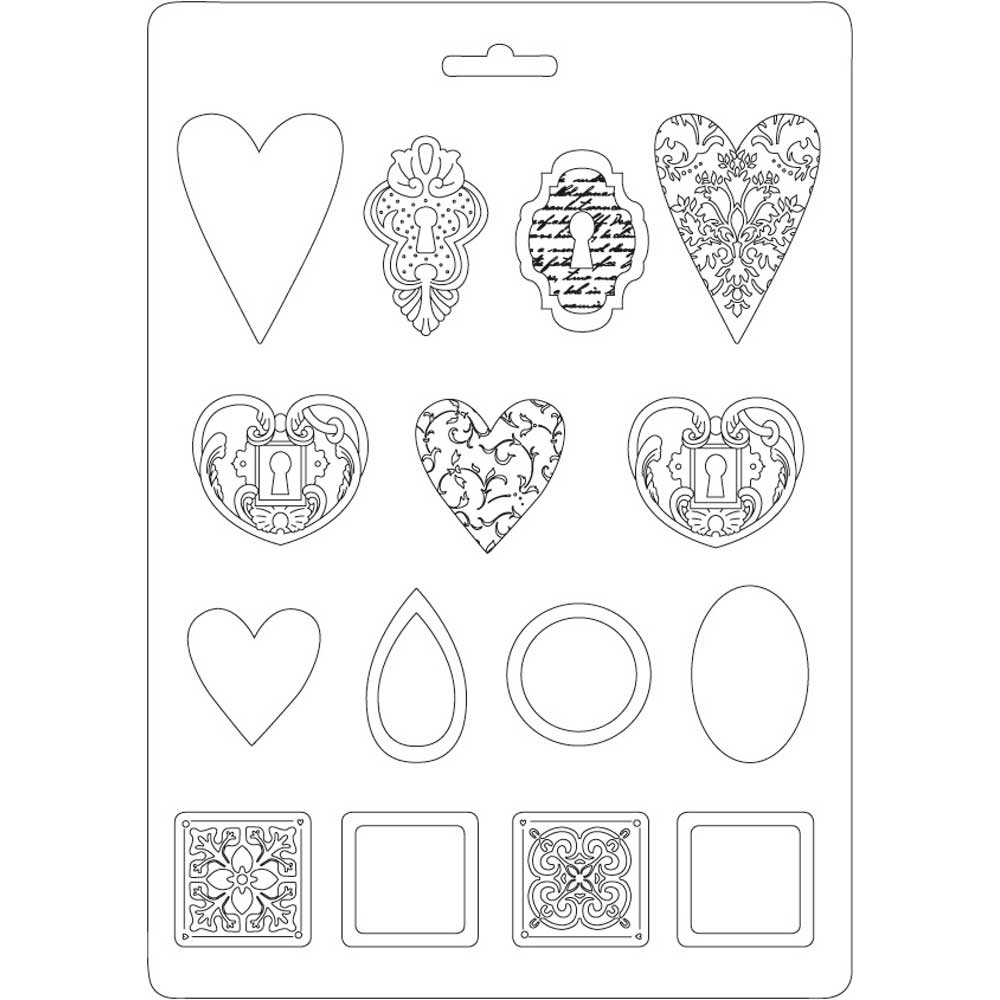 Molde De Silicona A4 Con Diseños De Klimt - Para Arcilla, Pasta, Proyectos De Manualidades