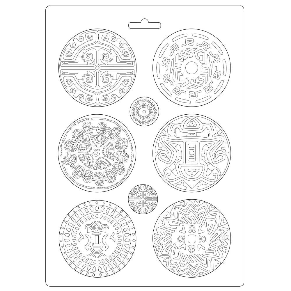 Stamperia A4 Moulds - Amazonia Tribals- K3PTA490