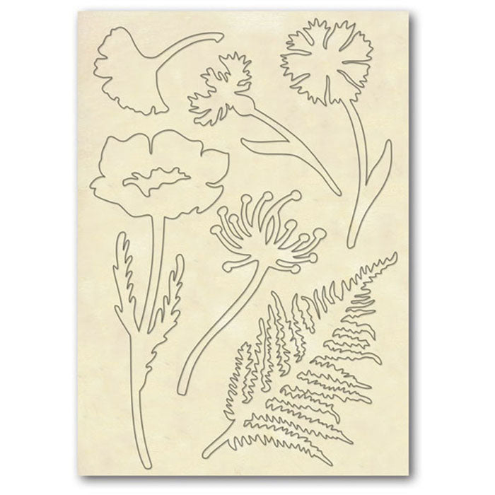 Stamperia Wooden Shapes A5 Frames- Herbarium - KLSP031