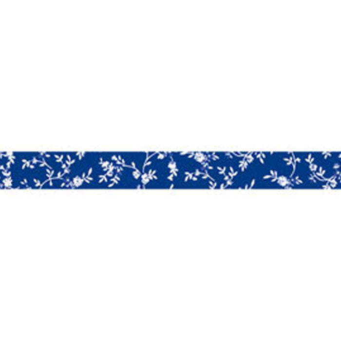 Stamperia Self Adhesive Deco Tape Blue Floral - 1.5cm by 10M