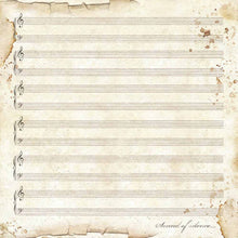Load image into Gallery viewer, NEW Stamperia Music Collection - 12&quot; x 12&quot; Paper Pad - DaliART
