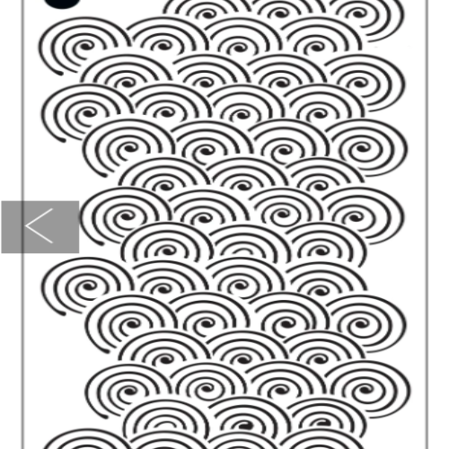 Elizabeth Craft Designs- Waves Stencil -S037