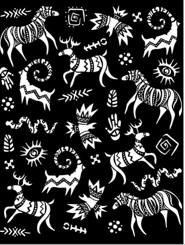 Thick Stencil -20 x25cm Savana Grafiti KSTD104