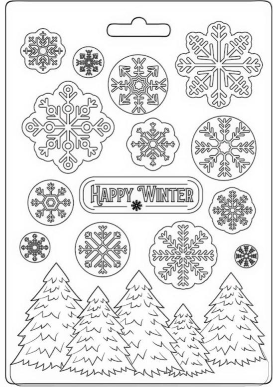 Stamperia A5 Moulds - Happy Winter - K3PTA5633