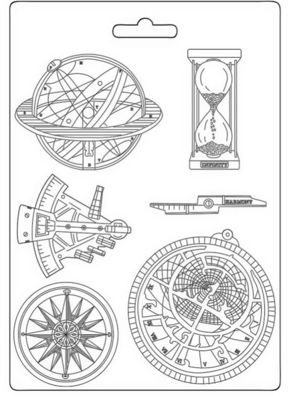 Stamperia  Mould A4 - Cosmos Infinity Compass -K3PTA4547