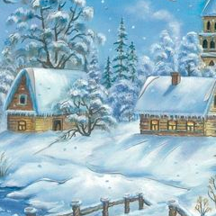 Stamperia 48x33cm Decoupage Rice Paper - Winter Foil DFS173S