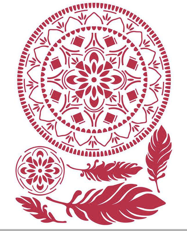 Stamperia Stencil - Flexible transparent 21x29,7cm - Dream Catcher KSG449