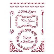 Stamperia Stencil - Flexible transparent 21x29,7cm --KSG477