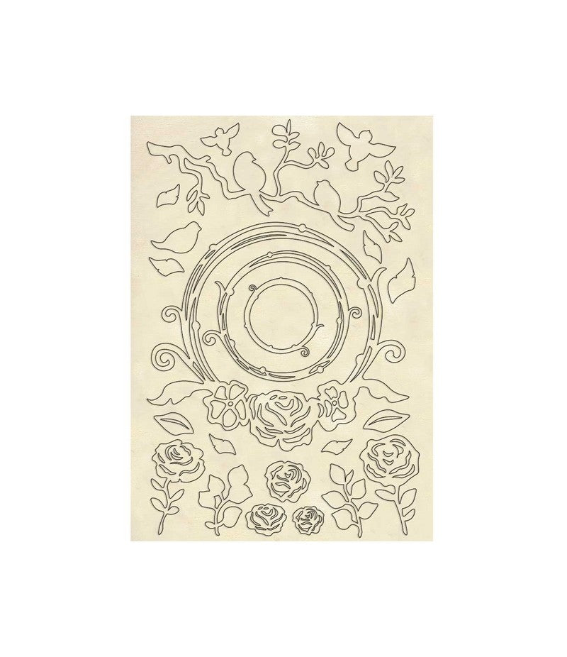 Stamperia Wooden Shapes A5 Frames- Garlands -KLSP082