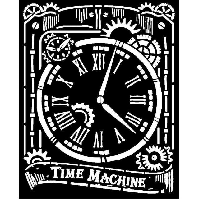 Stamperia Stencil - Thick Stencil -20 x25cm Clock KSTD071