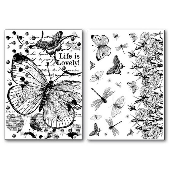 Stamperia Transfer Paper A4 Butterflies - DFTR064