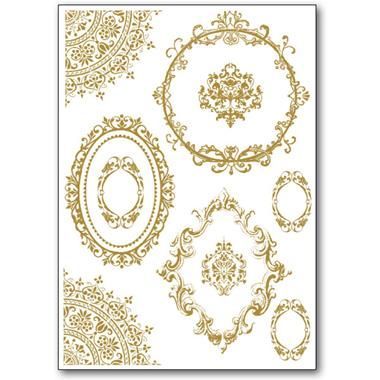 Stamperia Rub-On A5 Deco Transfer - 15x22.5cm Lace Frames - DFTD16